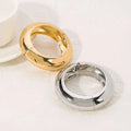 Punk Smooth Metal Bracelet Bangle for Women Exaggerated Cuff Hand Bracelet