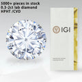 IGI Certified Diamond D Color VVS VS Clarity 0.5ct 1ct 3EX Quality Well Polished CVD HPHT Diamant Man Made Lab Grown Diamond