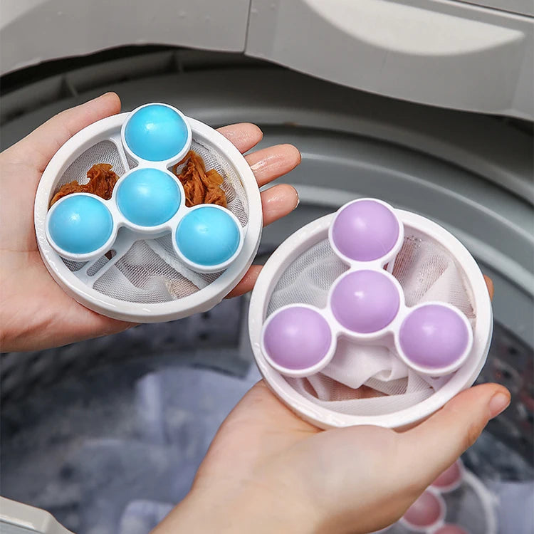 Durable Fur and Hair Remover Washing Machine Lint Collector Storage Pouch Pet Cloth Mesh Filter Bag for Cleaning Laundry