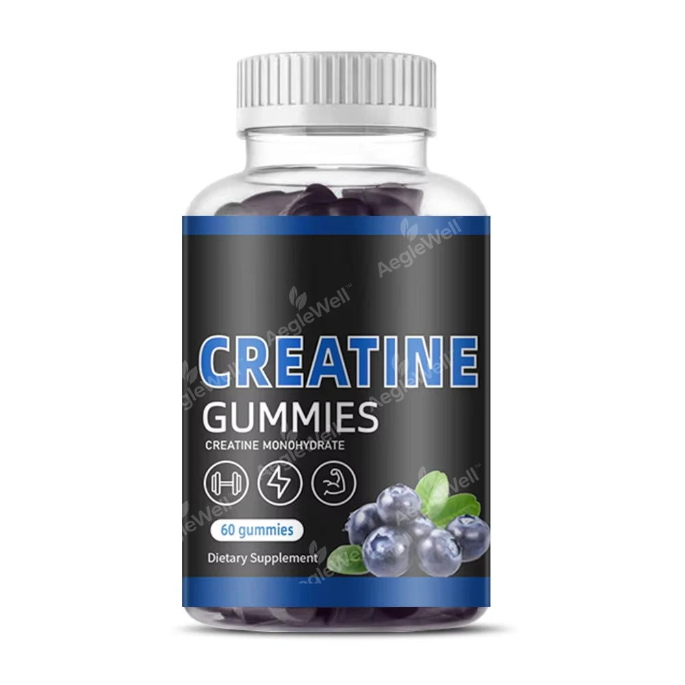 Aeglewell Private Label Creatine Monohydrate Gummy Muscle Building Pre Workout for GYM