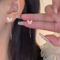 Creative Fashionable Butterfly Earrings Daily Decoration Accessories Holiday Wedding Party Anniversary Valentine's Day N2112348