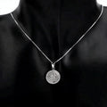 Hot Sales Environmental Friendly Material 925 Silver Religious Party Cross Coin Pendant Jewelry