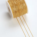 18K Gold Plated Brass Chains O Chain for Making Necklaces Ladies Fine Chain for Jewelry Making