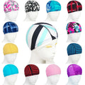 OEM Various Color Swim Cap Spandex Swim Cap Fabric Swimming Cap With Customized Logo