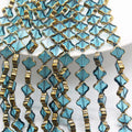 JC Crystal 10mm Gold Plated Crystal Loose Beads for Bracelet Wholesale DIy Accessories Four Leaf Clover Lampwork Glass Beads