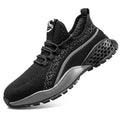 Women's Breathable Canvas Steel Toe Work Shoes Winter Safety Work Shoes for Autumn