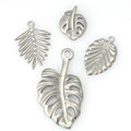 Stainless Steel Leaf Maple Pendant Necklace Bracelet diy stainless steel Ornament accessories