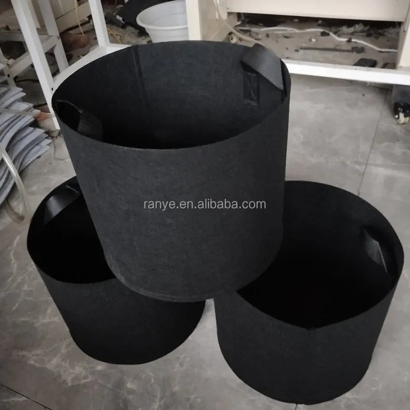 Heavy Duty Fabric Pots 3 Gallon Aeration Reusable Felt Grow Bags with 280G Thick Planter Pots for Vegetables