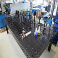 3D Cast Iron & Nitrided Steel New Metal Welding Tables with Fixture for Robot Welding Customizable Size Economical