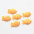 Japanese Food Model Simulation Kawaii Flatback Food Snack Taiyaki Goldfish Cracker Cabochons Fish Cookies
