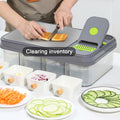 Free Sample Multifunctional Fruit & Vegetable Tools Stainless Steel Vegetable Chopper Onion Fruit Slicer Vegetable Cutter