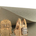 Coyote Brown Woven Cordura 1000D Laminated 500D 2-Ply PU Coated Water Repellent 100% Nylon Fabric for Bags 60" Wide