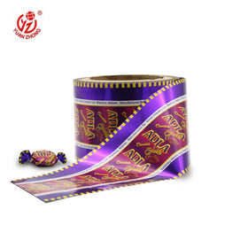 Custom Printed Soft Twist Film Roll Food Grade Moisture Proof Candy Wrapper Snack Cookie Blow Molding Lollipop Chocolate