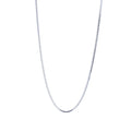 Cheap Necklace 925 Sterling Silver Box Chain Fashion Women Silver Necklace Plain Chains Thin