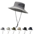 New Designer Wholesale Wide Brim Boonie Fishing Hat Embroidery Logo Custom Bucket Hat With String