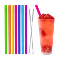 10mm Silicone Drinking Straws Reusable Drinking Straw  Straw for Party Drinking & Bar Accessories