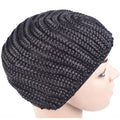Leeons Wholesale Adjustable Weaving Braided  Wig Cap Elastic Cornrow Wig Cap for Black Women Making Wigs