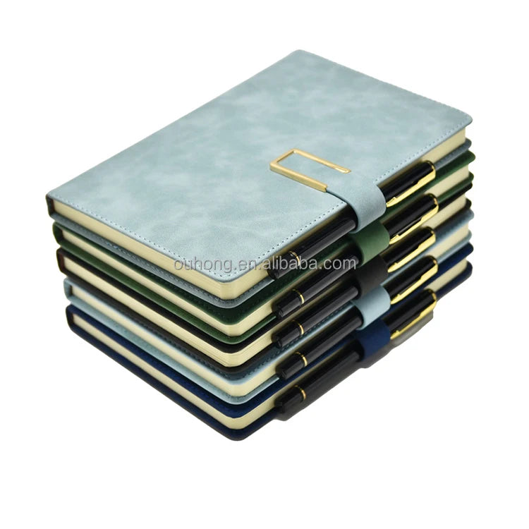 2026 Custom A6 Soft Pu Leather Cover Notebooks Fashion Simple Lined Journal Plain Diary Student Planner A5 Notebook Stationary