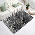 Hot Selling Best Quality Shaggy Rug zebra Design Printed PV Plush Fur Decorative Living Room Bedroom Shaggy Carpet