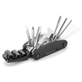 Free Sample Custom logo 16 in 1 Pocket Multi Functional Bicycle Repair Tool With Wrench