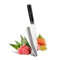 High Carbon Steel 8 Inch Single Bevel Chisel Edge Grind Deba Knife Japanese Sashimi Kitchen Knife