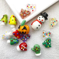 Christmas Series DIY Ghost Color Handmade Tree Snowman Pumpkin gloves Glass Beads Lampwork Beads for Jewelry Making
