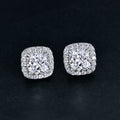 Luster 3ct Cushion Cut D White Fashion Moissanite 925 Sterling Silver Gemstone Earrings Jewelry for Women