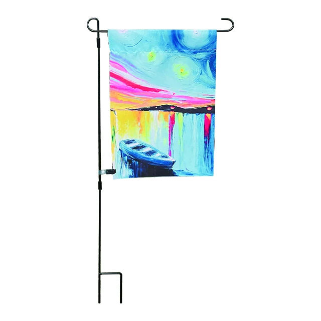 Factory Wholesale Burlap Garden Flags 12x18 Double Sided for Outside Use