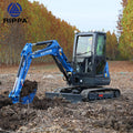 Free Shipping EPA Kubota Engine Mini Digger 2.5 Ton 3.5 Ton Excavator Minipelle Bagger Home Excavator With Ce Euro5 Certificated