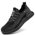 In Stock Unisex Breathable Mesh Upper PVC Outsole Anti-Slip Lightweight Steel Toe Safety Work Boots
