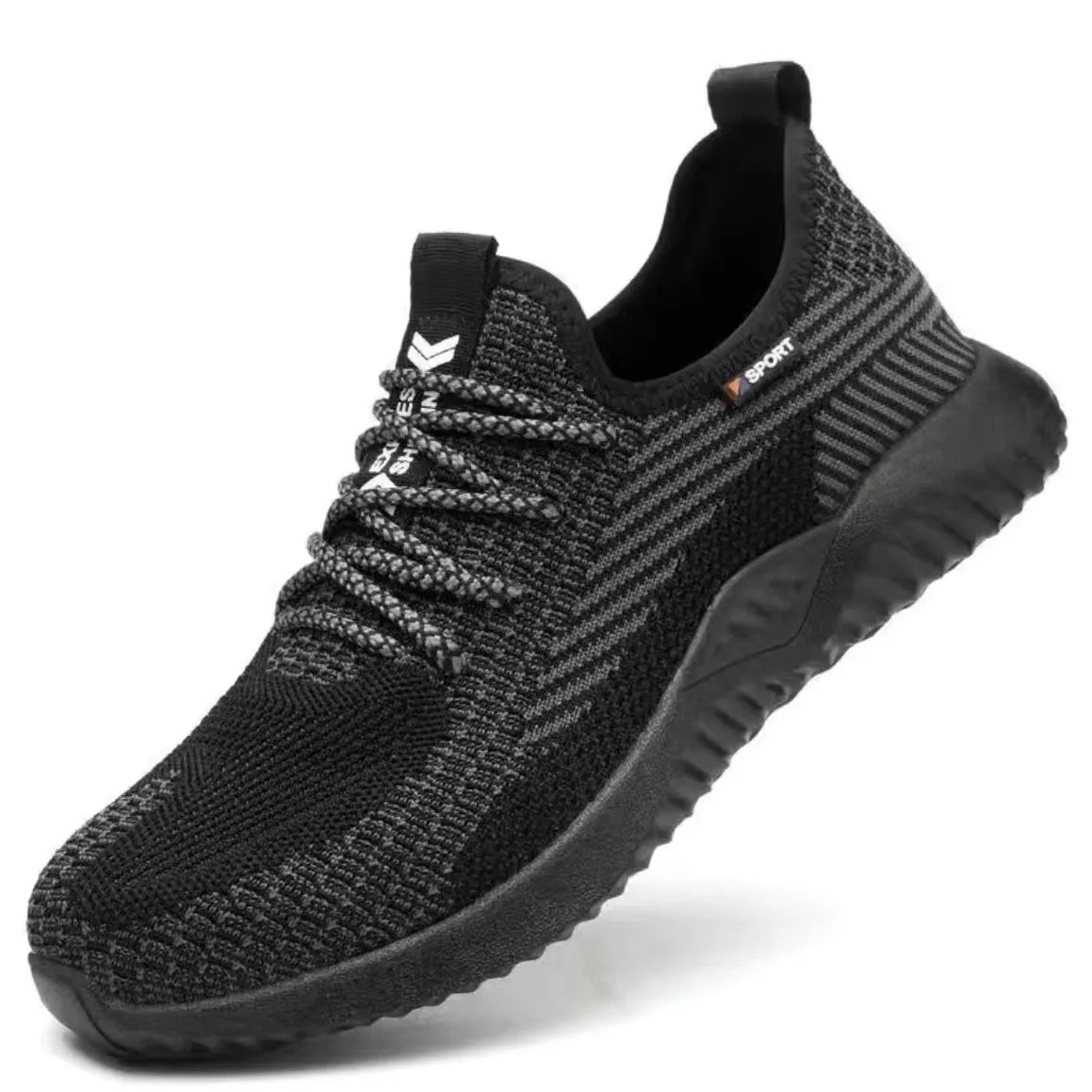 In Stock Unisex Breathable Mesh Upper PVC Outsole Anti-Slip Lightweight Steel Toe Safety Work Boots