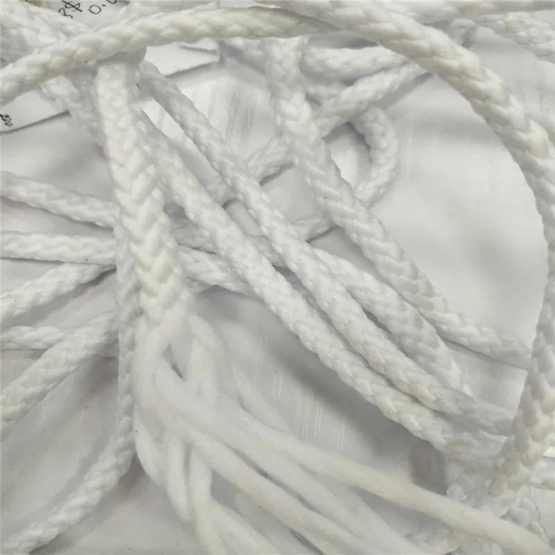Hotsale 6mm White Round Macrame Craft Cord 100% Polyester for Bags Garments Shoes Home Textiles