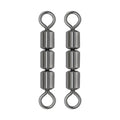 Stainless Steel Trout Saltwater High Speed Treble Rolling Fishing Swivel Sea Fishing Connector Swivel