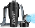 40oz Stainless Steel Vacuum Insulated Water Bottle with Cooling Fan IPX7 Waterproof 5000mAh Battery-Business Gift for Adults