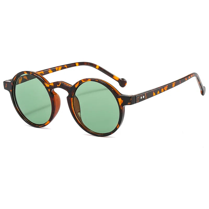 Fashion Retro Round Frame Sunglasses Women Sunglasses Personality Trend Sunglasses PC Frame Custom logo