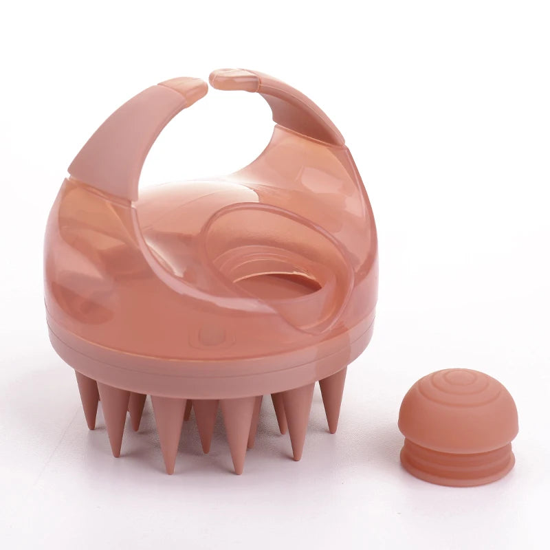 Beautlohas LMZ356 Custom Logo Silicone Waterproof Deep Clean Dispenser Hair Scalp Massager Brush Shampoo Distributor