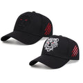 Vintage Adjustable Men's Five-Panel Cotton Baseball Cap Custom Embroidered Letter Logo Sport Hat Fabric Strap Back Business