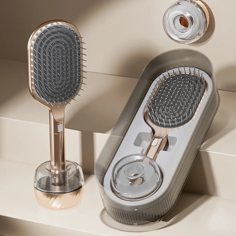 Salon Results Hair Brush with Heat Resistant Nylon Bristles Cushion Gift Box Detangling Hairbrush for Men Women All Types Curl