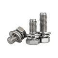 Customized Stainless Steel 304 & Carbon Steel Metric Hex Head Cross Drive Combination Screws in Box