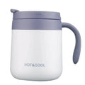 Insulated Stainless Steel Coffee Mug with Lid and Handle  12/17 OZ Free Spill Proof Lid Double Wall  Travel Coffee Water Mugs