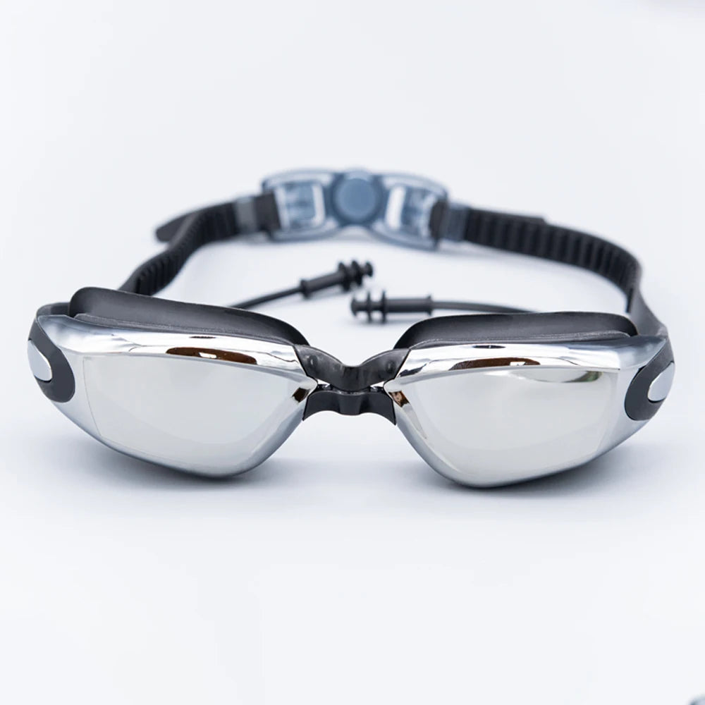 Best Advanced Anti-Fog Silicone Swimming Goggles Waterproof Premium Packaging Adult Size Adjustable