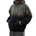 Wholesale Custom Cotton Oversized Embroidery Heavyweight Cropped Tie Dye Acid Wash Blank Hoodie for Men