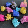 Wholesale Natural Plated Quartz Healing Point Crystal Clusters for Healing Stones