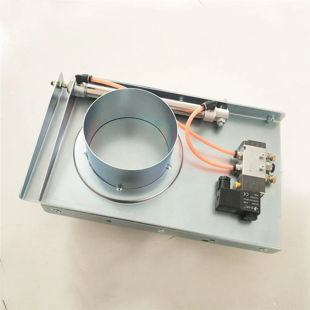 ID 4" Industrial Vacuum Dust Collector Blast Gate Galvanized Pneumatic Gate Valve for Dust Collection