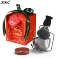 JDK Luxury Custom Christmas Tree Shaving Brush Set Stainless Steel Bowl with Safety Stand Premium Shaving Kits