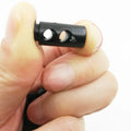 Hot Sale 2 Hole Black Plastic Good Quality Rope Stopper Toggle Cord Lock