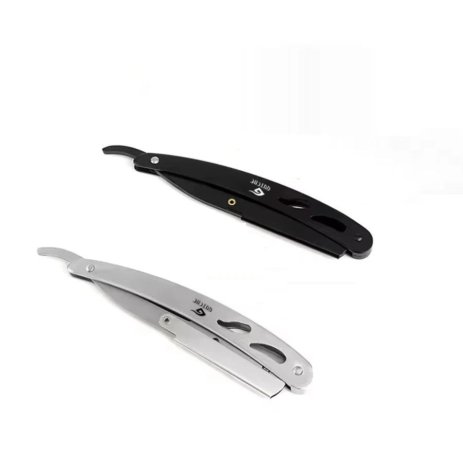 Old Fashioned Folding Shaver  All Stainless Steel razor Salon Household razor Men's Shaving razor