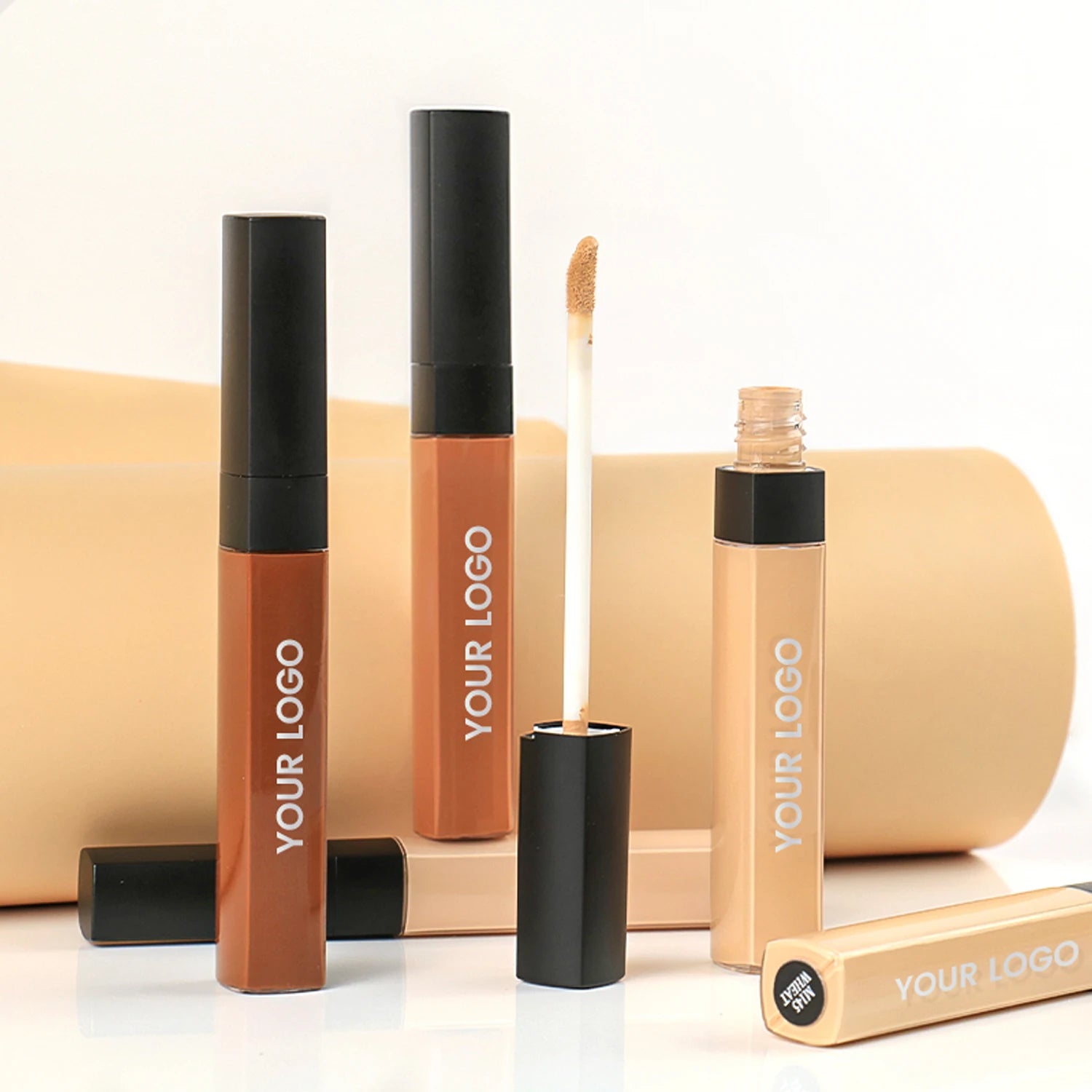 Custom Private Label Cosmetic Oil-control Waterproof Makeup Conceal Cover Blemishes Face Full Coverage Liquid Concealer