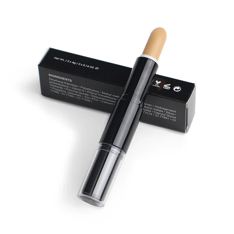 Highlighter and Concealer Contour Stick Dual Custom Vegan Contour Pencil Packaging Private Label Makeup Lace Concealer Stick