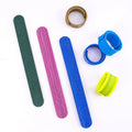 Manufacturer Custom Slap Rubber Bracelets Printable With Logo Rubber Snap Wristband Custom Logo Kids Silicone Slap Bracelets